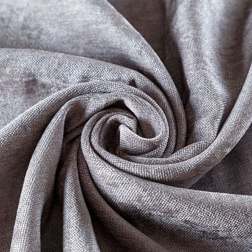 Ткань портьерная h-300 см 21-02-00738 серо-бежевый однотонный