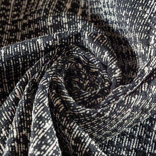 Жаккард К08-076 черно-молочный