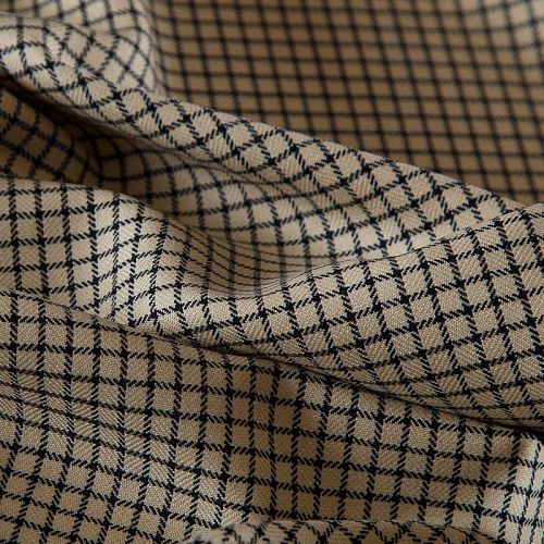 Шерсть костюмная Gucci 025-19091 песочный клетка