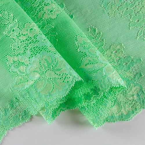 Кружево эластичное 190 мм Ф01-0078 весенний зеленый