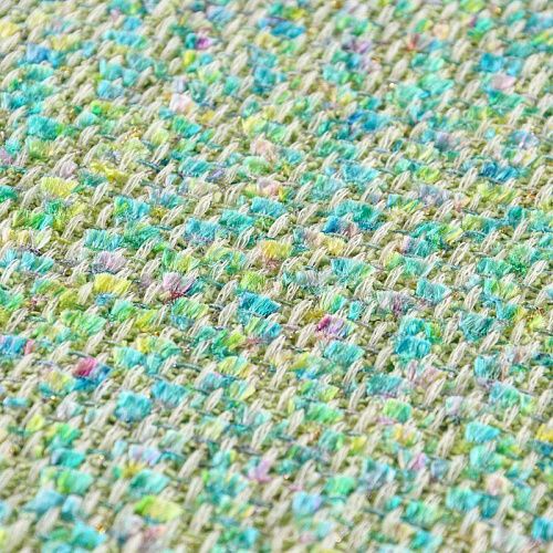 Твид шанель 052-11684 зеленый/бирюзовый