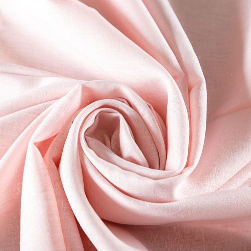 Лен натуральный 035-02889 светло-розовый однотонный