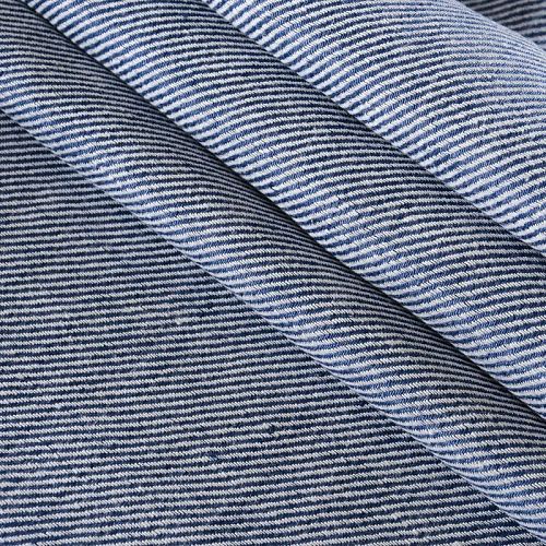 Лен натуральный 035-11701 голубой деним