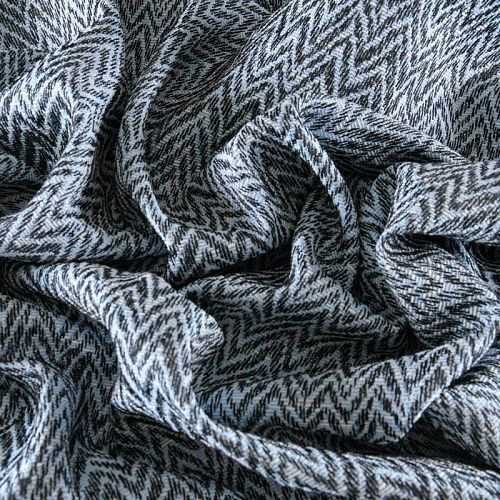 Твид 052-11711 черно-голубой