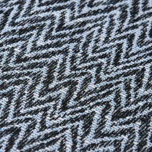 Твид 052-11711 черно-голубой