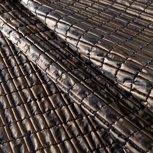 Ткань курточная 033-01998 бронзово-черный