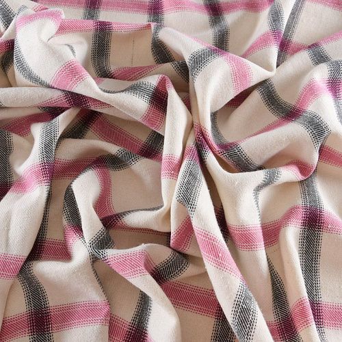 Лен натуральный 035-11769 молочный принтованный