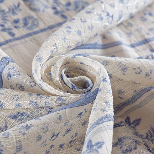 Батист с вышивкой Etro 003-16426 молочный принтованный