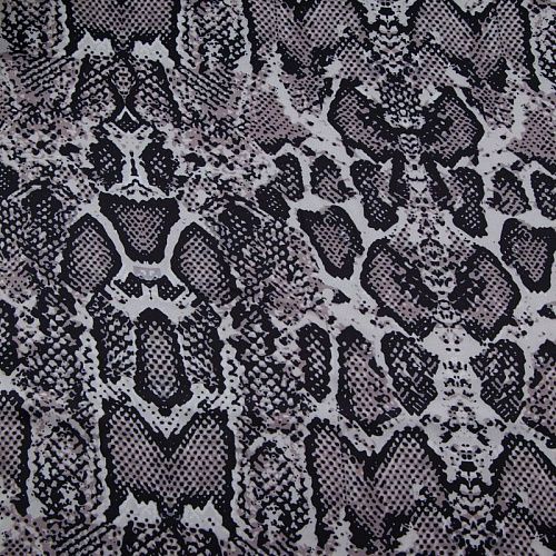 Шелк синтетический 065-13931 серый принтованный