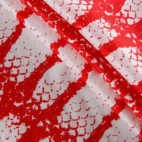 Шелк натуральный 064-12463 белый принтованный