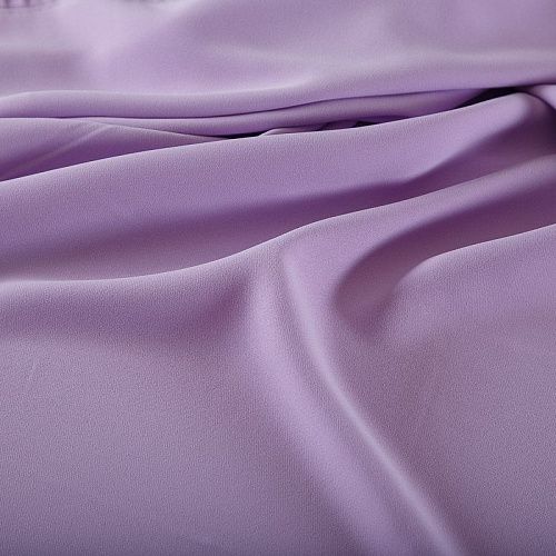 Креп 026-18416 разбеленный лавандовый однотонный