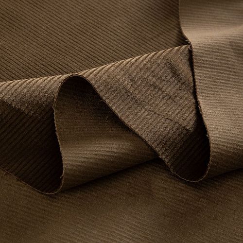 Вельвет стрейч 008-20767 оливково-коричневый однотонный