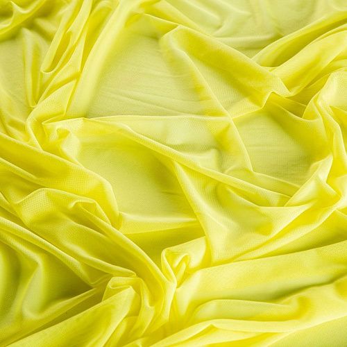 Сетка трикотажная 050-02095 желтый неон однотонный