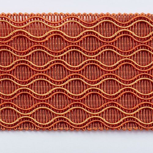 Бордюр жаккардовый 6 см 0000-357-104-004 оранжевый 