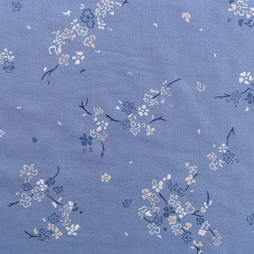 Батист 003-01592 голубой принтованный