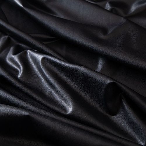 Экокожа стрейч 070-18707 черный однотонный