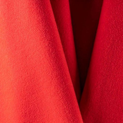 Ткань пальтовая К25-100 красный однотонный