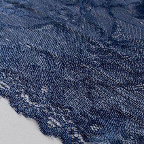 Кружево эластичное 200 мм Ф01-0212 темно-синий