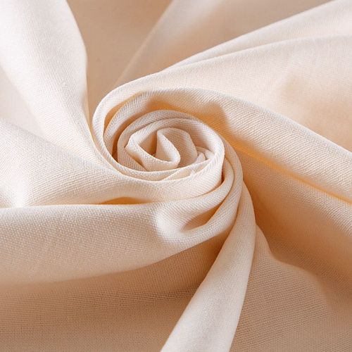 Лен-вискоза 035-13109 экрю однотонный