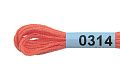 Нитки для вышивания Gamma мулине 8 м 0314 коралловый