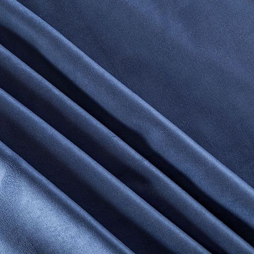 Замша искусственная К21-427 Col.6 сине-голубой однотонный