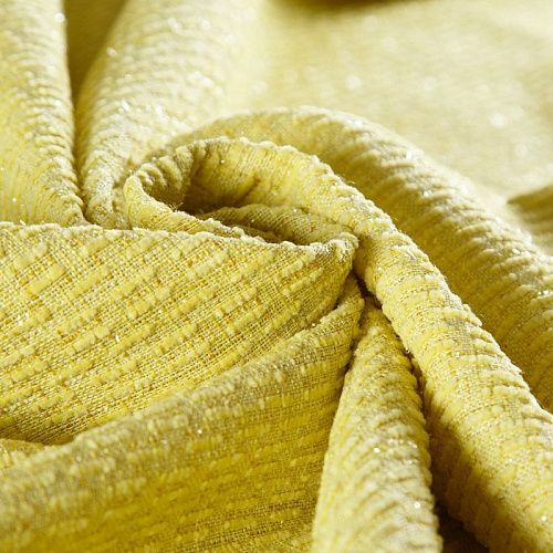 Твид шанель 052-15612 желтый однотонный