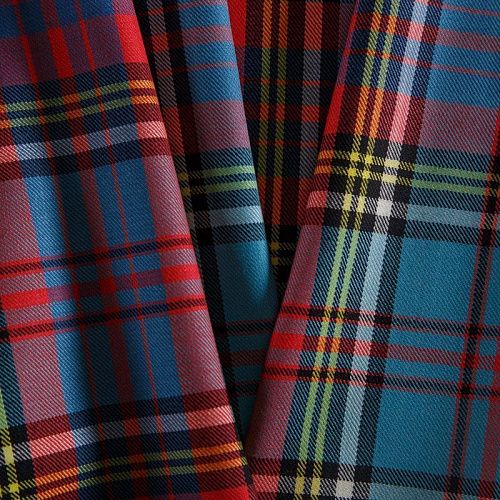 Ткань костюмная 025-14701 сине-голубой мультиколор