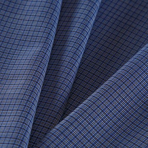 Шерсть костюмная Gucci 025-16294 синий клетка