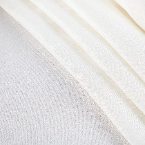 Лен натуральный 035-20059 молочный однотонный