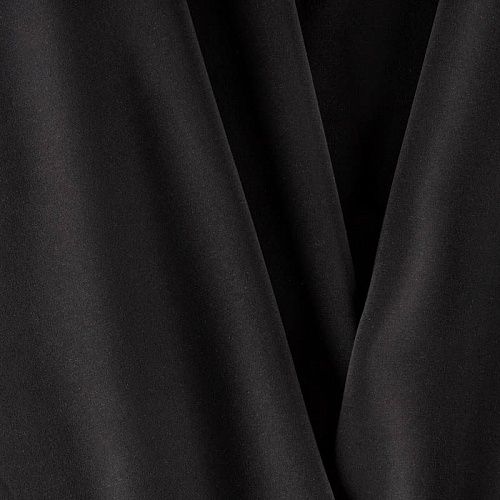 Креп К33-376 черный однотонный