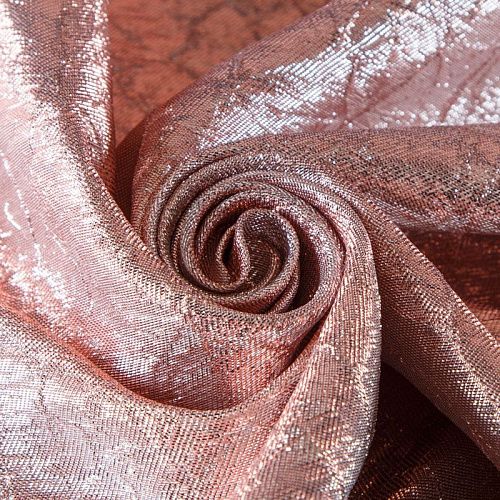 Парча крэш 041-13604 персиково-розовый