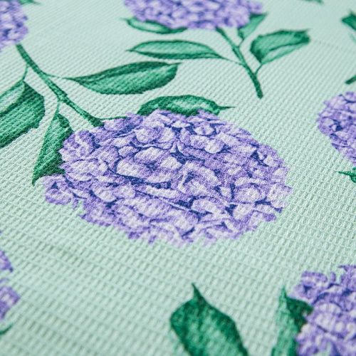 Полотно вафельное 007-13884 мятно-салатовый принтованный