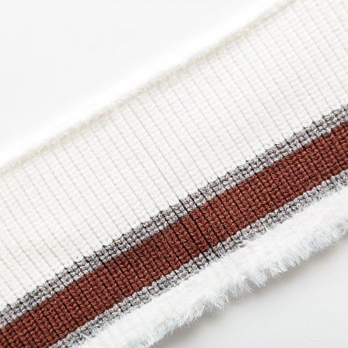 Подвяз с люрексом 8х70 см 573527 серый/белый/коричневый