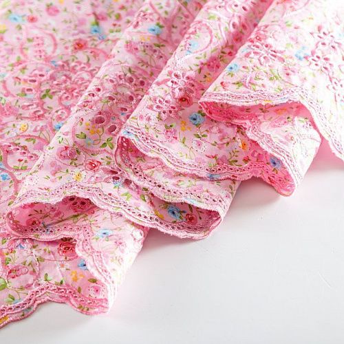 Шитье 067-07608 розовый принтованный