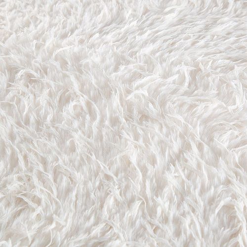Мех/перо искусственный на трикотажной основе 037-20746 молочный