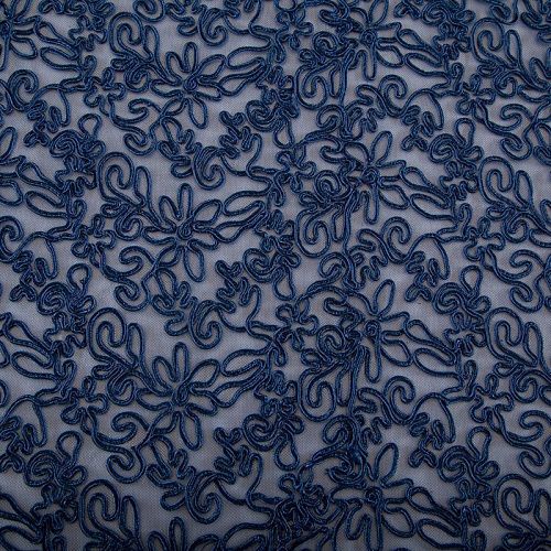 Вышивка на сетке Armani 050-19282 синий