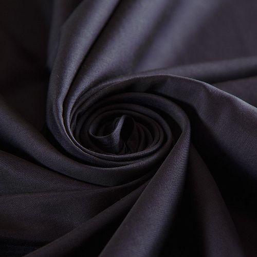 Шелк-батист 003-17100 черный однотонный