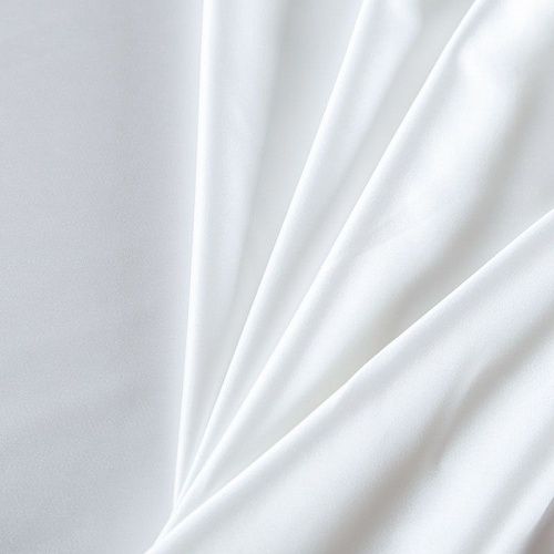 Сатин стрейч 001-07810 молочный однотонный