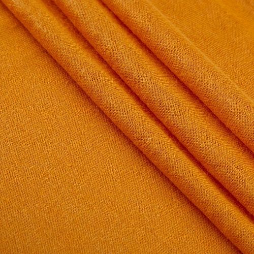 Трикотаж льняной 056-20353 оранжевый
