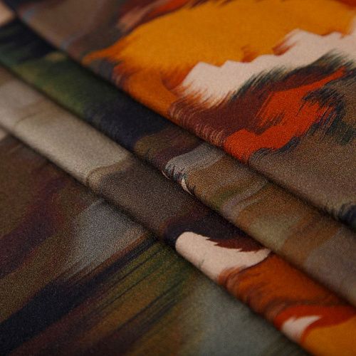 Трикотаж 056-16333 хаки принтованный