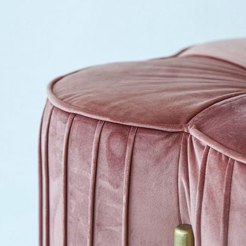 Пуф D 50 см H 48 см розовый "Клевер" 577428