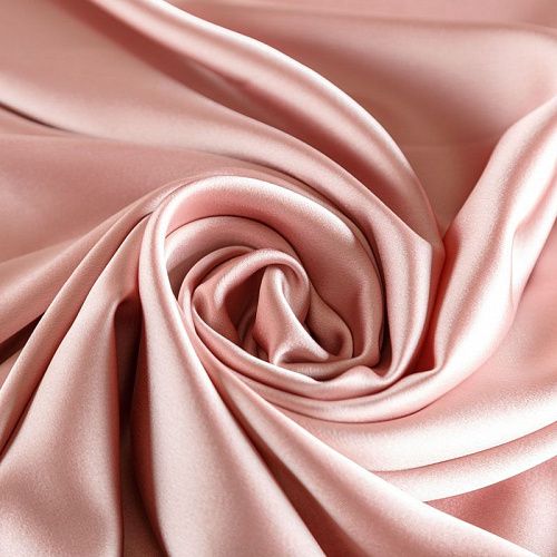 Сатин 001-06998 пудрово-розовый однотонный