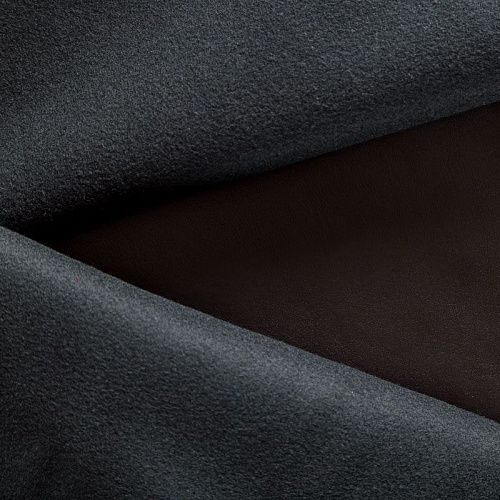 Экокожа на флисе К21-107 темно-коричневый однотонный