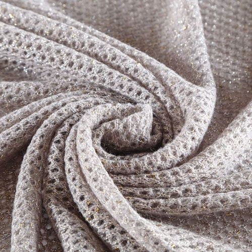 Трикотаж вязаный 056-05767 серый с люрексом