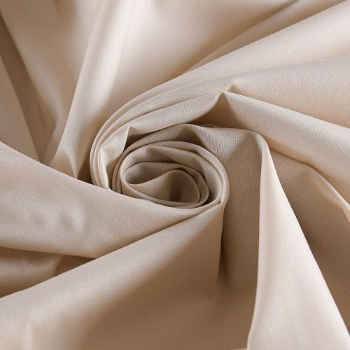 Поплин 063-11742 экрю однотонный