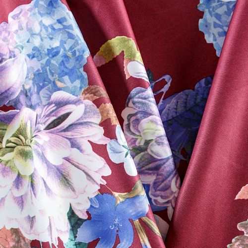 Джерси 014-03440 винный принтованный