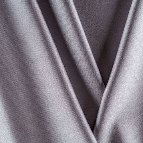 Сатин стрейч К33-566 серебристо-серый однотонный
