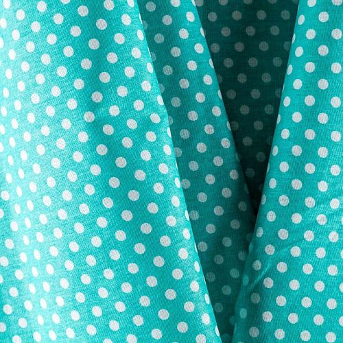 Бязь 007-00641 бирюзовый принтованный