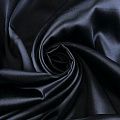 Шелк натуральный стрейч 064-11950 черный однотонный