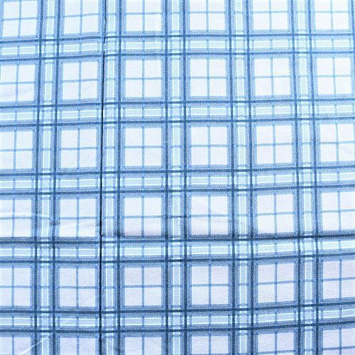 Фланель 060-11030 разбеленный голубой принтованный